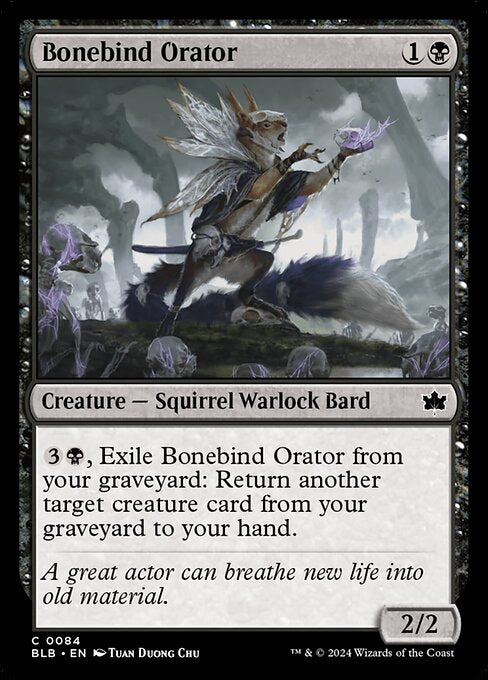 Bonebind Orator (BLB 84) [Bloomburrow]