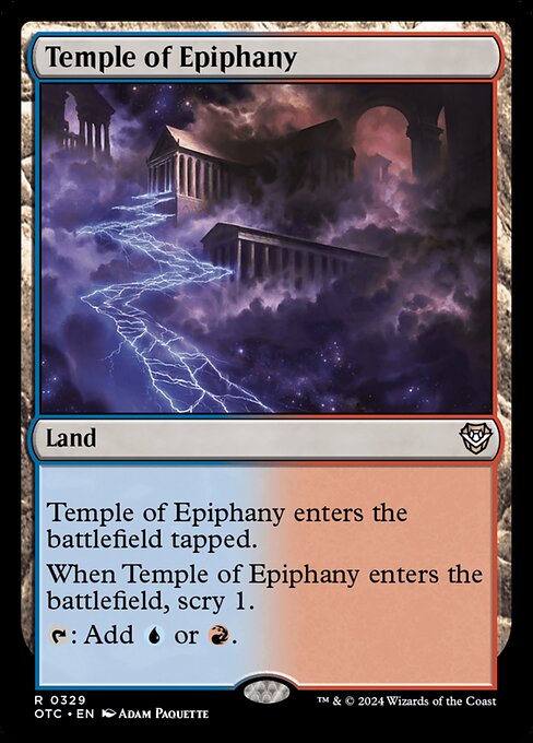 Temple of Epiphany (OTC 329) [Outlaws of Thunder Junction Commander]