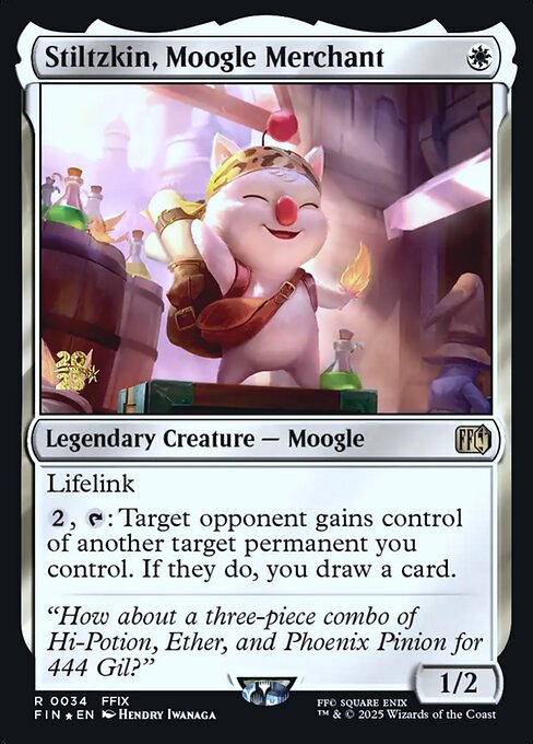 Stiltzkin, Moogle Merchant (PFIN 34s) [Final Fantasy Promos]
