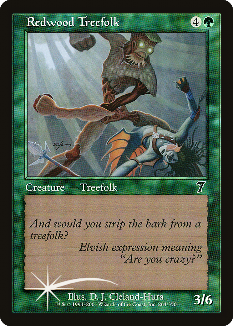 Redwood Treefolk [Seventh Edition]