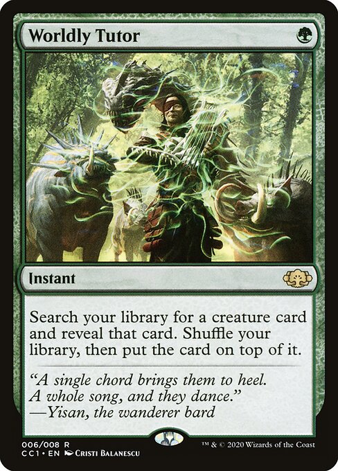 Worldly Tutor (CC1 6) [Commander Collection: Green]