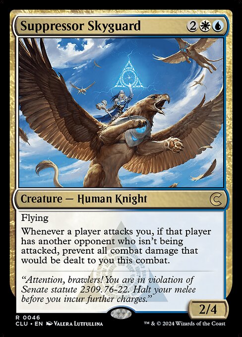 Suppressor Skyguard (CLU 46) [Ravnica: Clue Edition]