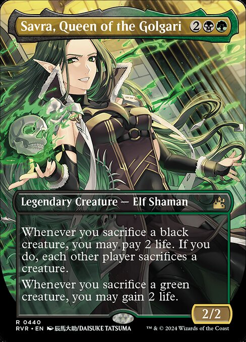 Savra, Queen of the Golgari (RVR 440) [Ravnica Remastered]