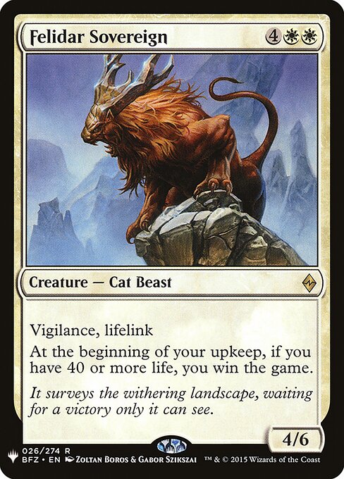 Felidar Sovereign (PLST BFZ-26) [The List]