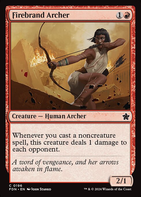 Firebrand Archer (FDN 196) [Foundations]
