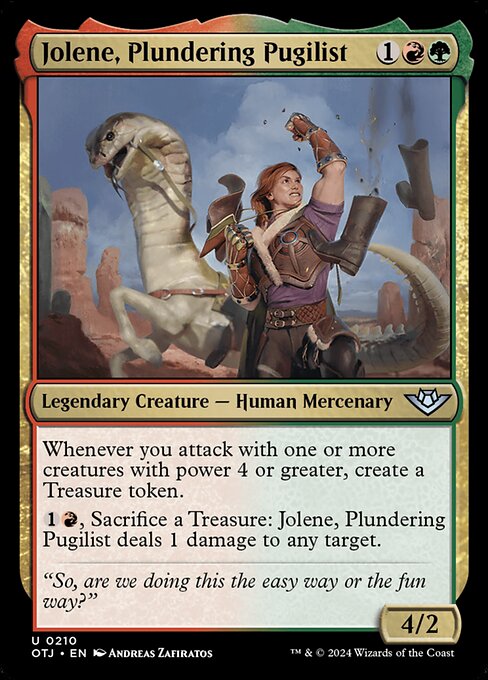 Jolene, Plundering Pugilist (OTJ 210) [Outlaws of Thunder Junction]