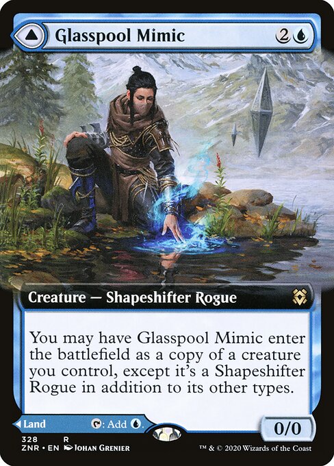 Glasspool Mimic // Glasspool Shore (ZNR 328) [Zendikar Rising]