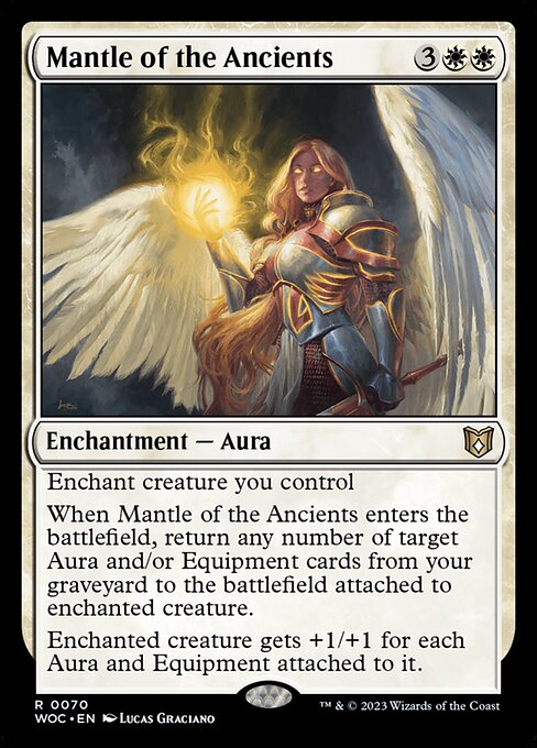 Mantle of the Ancients (WOC 70) [Wilds of Eldraine Commander]
