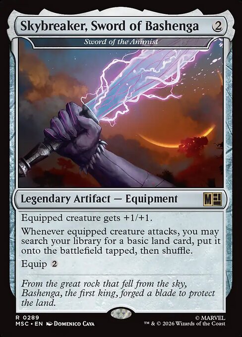 Skybreaker, Sword of Bashenga - Sword of the Animist (MSC 289) [Marvel Super Heroes Commander]