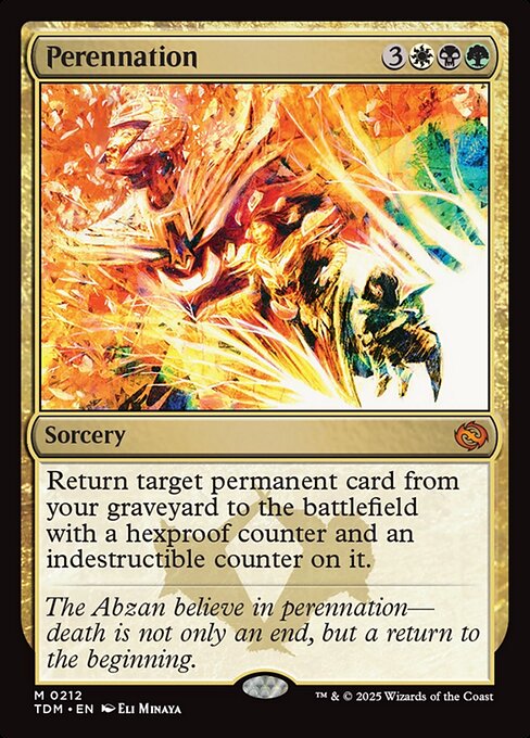 Perennation (TDM 212) [Tarkir: Dragonstorm]