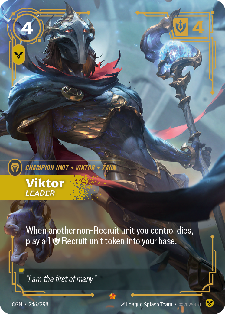 Viktor Leader (OPP 246/298) [Riftbound Organized Play Promotional Cards]