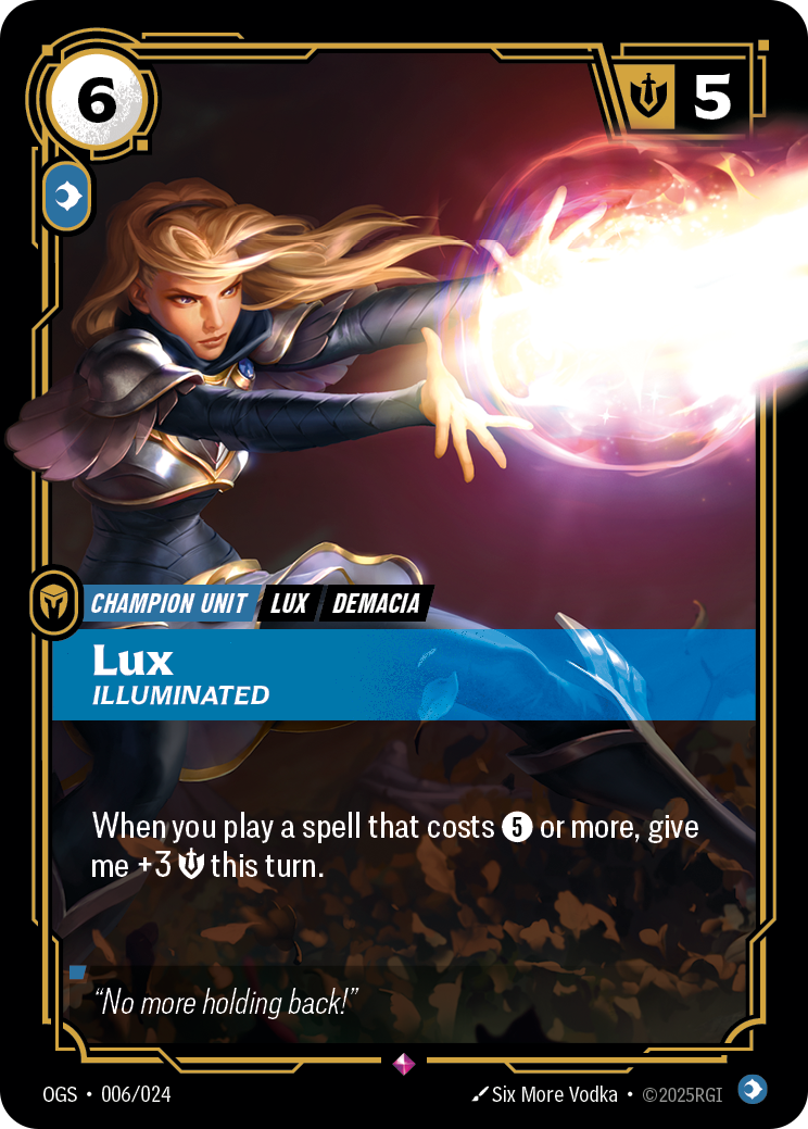 Lux Illuminated (OPP 006/024) [Riftbound Organized Play Promotional Cards]