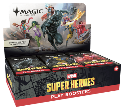 Marvel Super Heroes Play Booster Display
