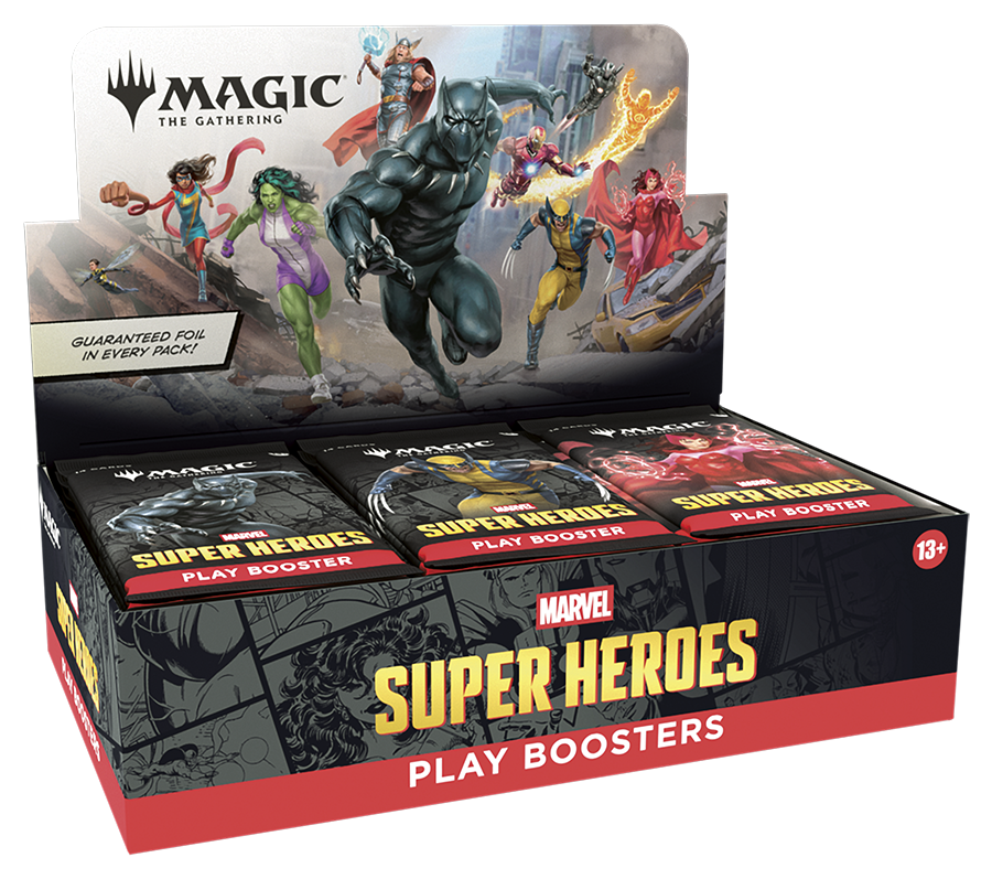 Marvel Super Heroes Play Booster Display