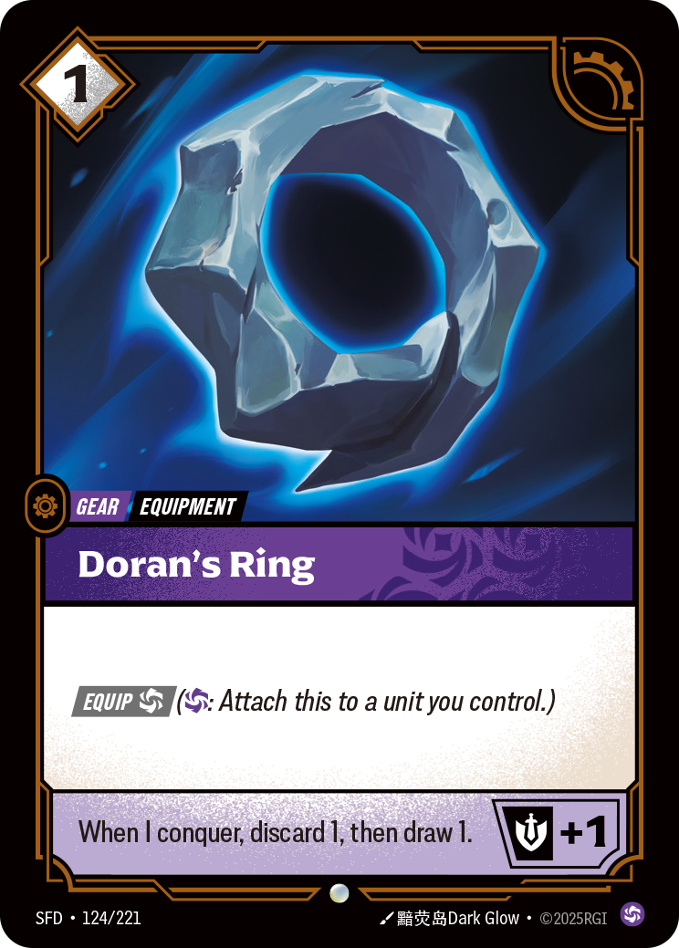 Dorans Ring (OPP 124/221) [Riftbound Organized Play Promotional Cards]