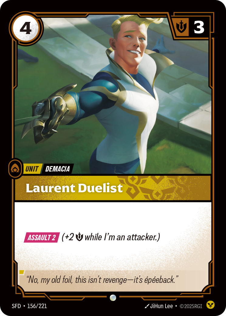 Laurent Duelist (OPP 156/221) [Riftbound Organized Play Promotional Cards]