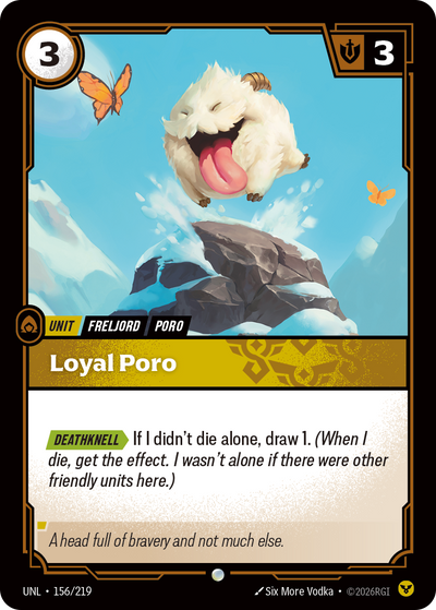 Loyal Poro (OPP 156/219) [Riftbound Organized Play Promotional Cards]